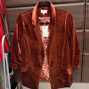 Rust Velvet Women's blazer
